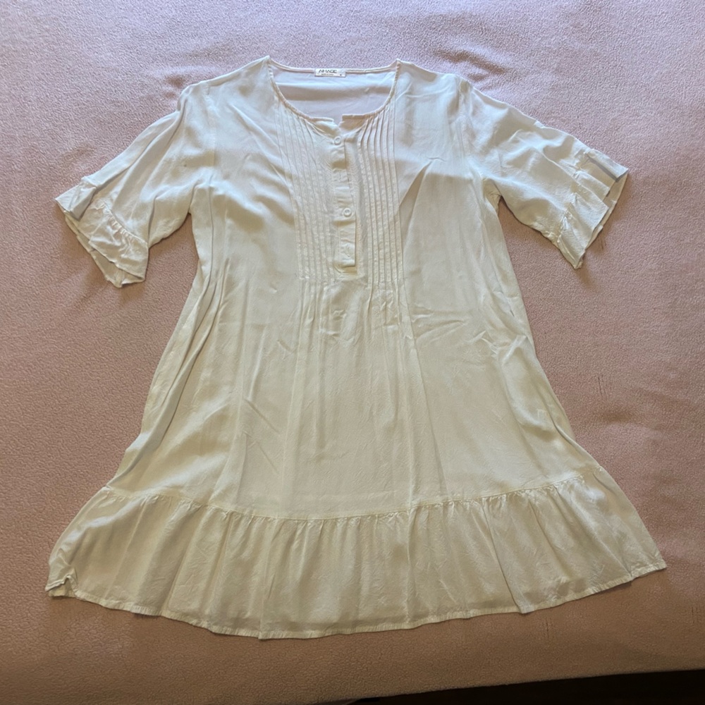 🖤🌥️ white peasant blouse style dress 🌥️🖤